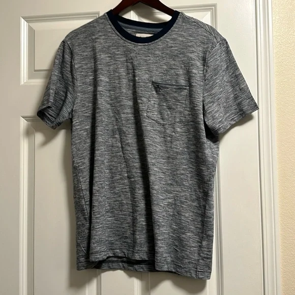 PENGUIN - Blue Tee in Vintage Indigo M Medium NEW NWT - Picture 1 of 7